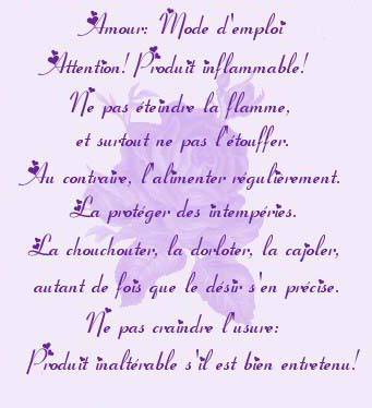 Amour:mode d'emploi
